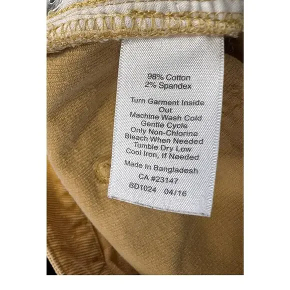 Talbots Women's Camel Brown Corduroy Pants - Picture 4 of 7